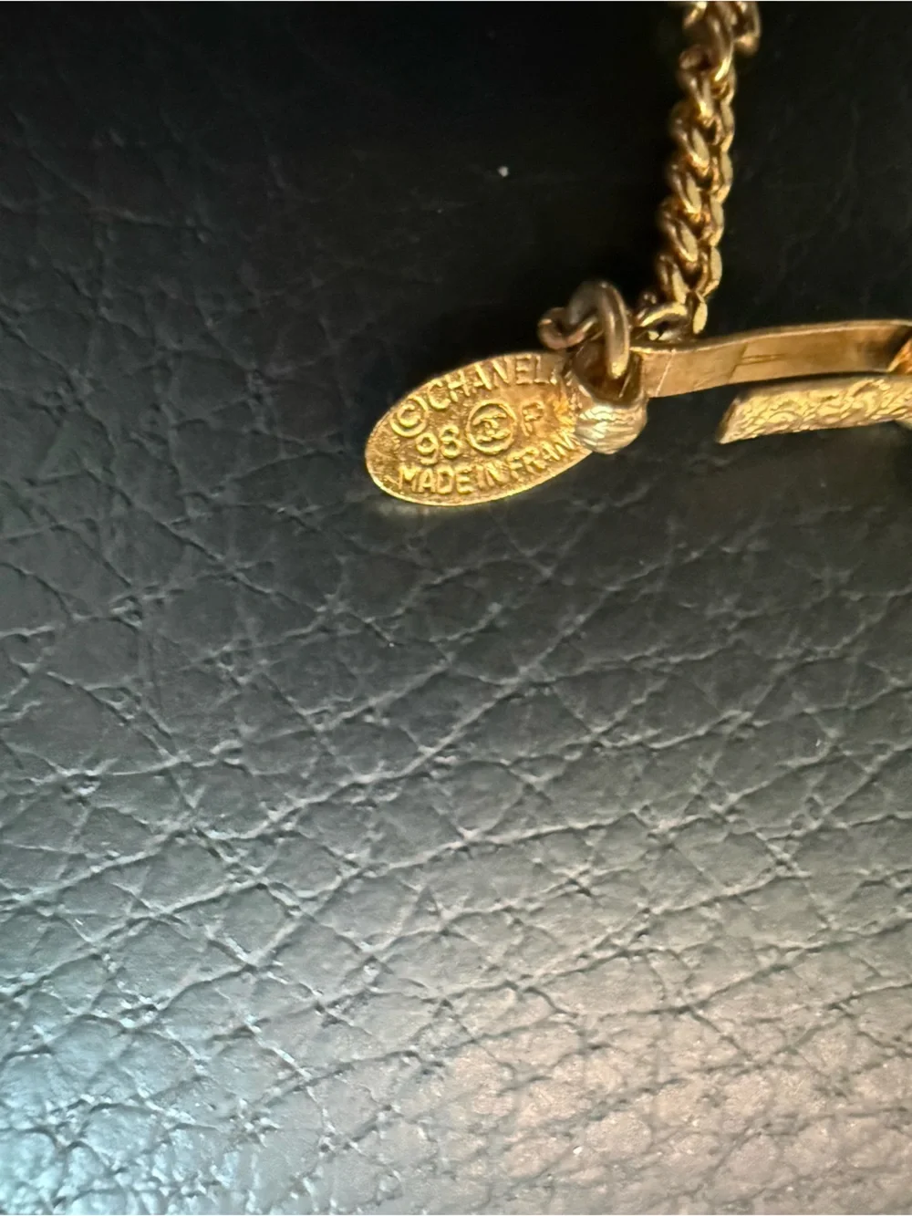 Chanel Vintage Coco Mark 98P Soccer Ball Charm Bracelet